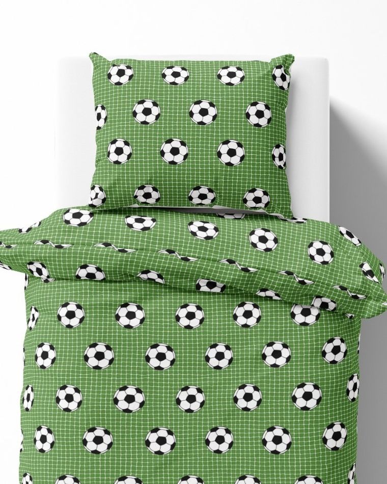 Fotbal, set lenjerie de pat single, 140-200 cm