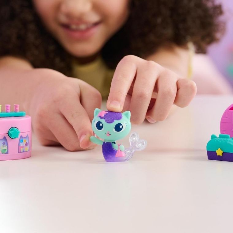 Gabby's Dollhouse, Bobble Kitty MerCat Potion Pack, set de joaca cu figurina si accesorii