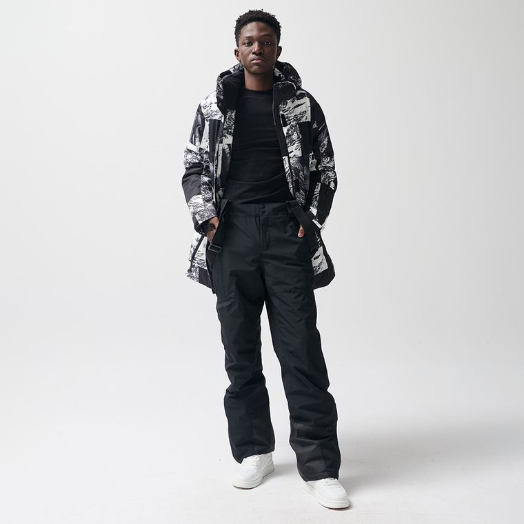 Geaca de schi impermeabila cu gluga si croiala oversize unisex NOWEAR
