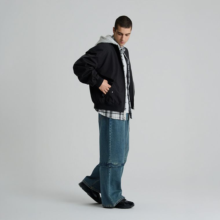 Geaca de tranzitie bomber cu gluga detasabila unisex NOWEAR