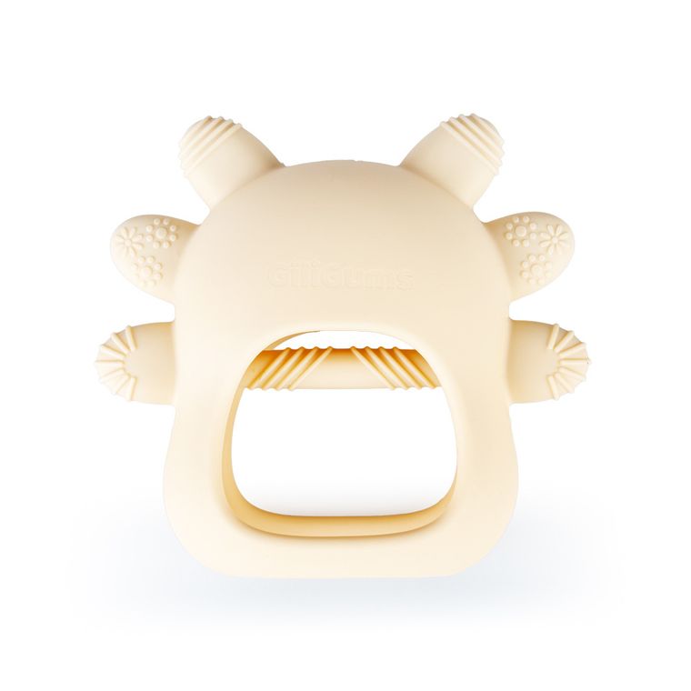 GiliGums, Axolotl, jucarie dentitie din silicon, bej