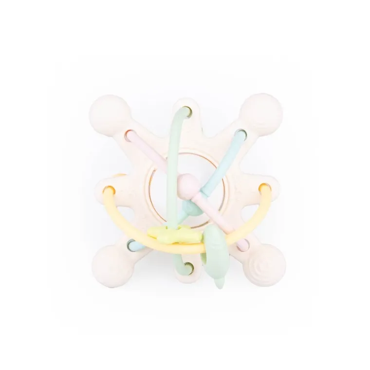 GiliGums, Cosmos, jucarie dentitie, zornaitoare din silicon, pastel