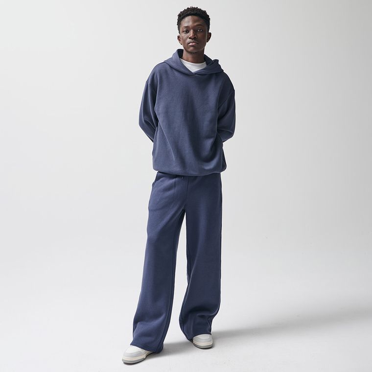 Hanorac basic bleumarin cu croiala oversize NOWEAR