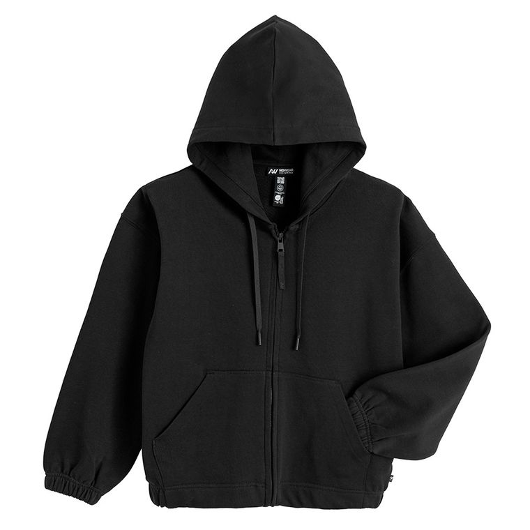 Hanorac oversize cu fermoar NOWEAR