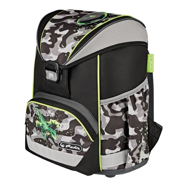 Herlitz, Ultralight, ghiozdan, Camo Dragon