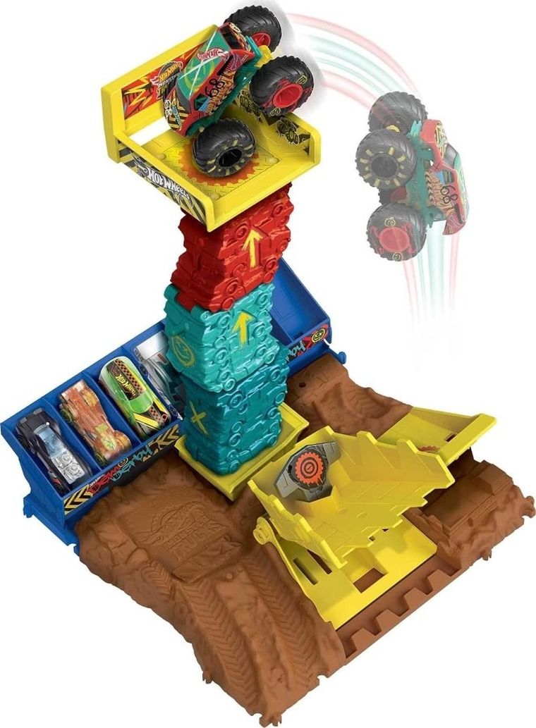 Hot Wheels, Monster Trucks Arena Smashers, Demo Derby, set de joaca