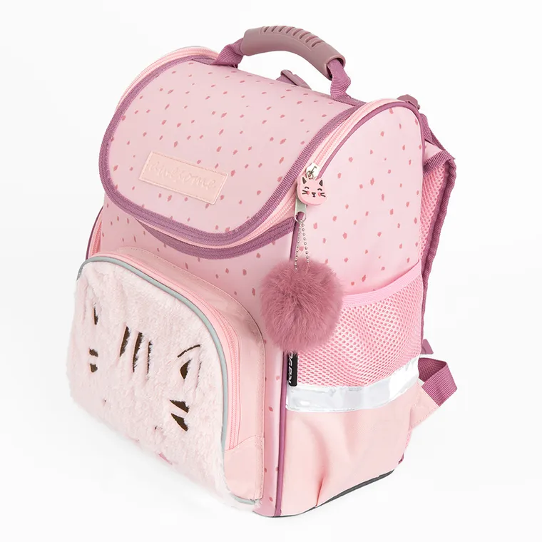 Kayokki, ghiozdan, roz, pisica