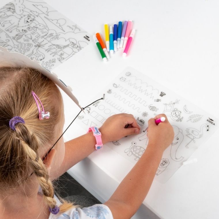 Kidea, Animale, Servieta interactiva, set creativ
