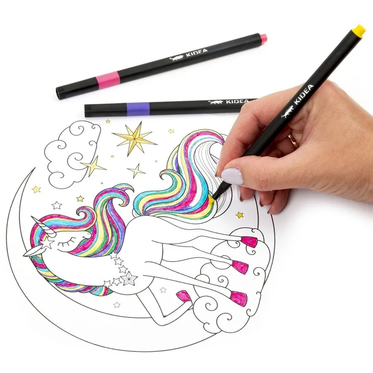 Kidea, carioci intr-o cutie metalica, 24 culori