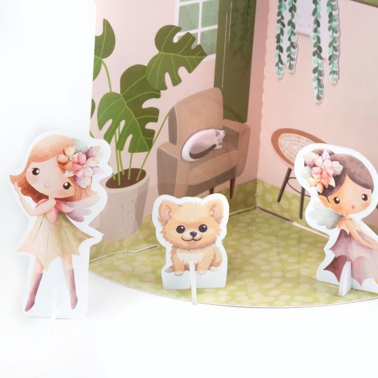 Kidea, casa de printesa 3D, set creativ