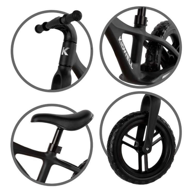 Kidwell, Jogo, bicicleta fara pedale, Black