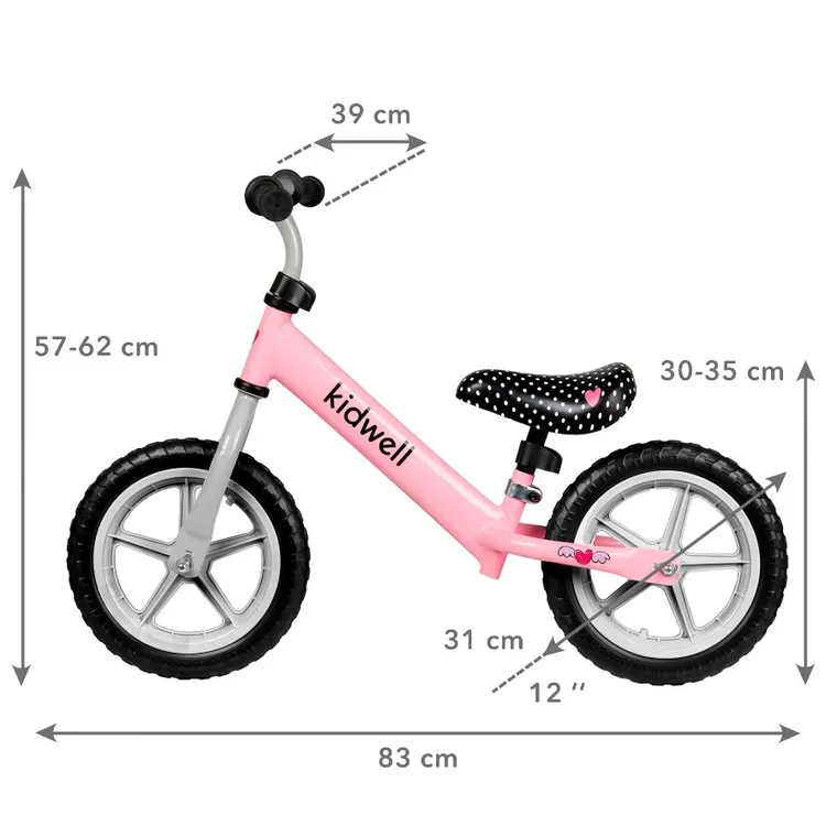 Kidwell, Rebel, bicicleta fara pedale, Roz