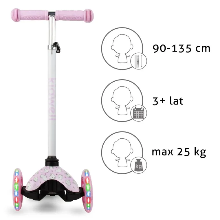 Kidwell, Uno, trotineta cu 3 roti, puppy