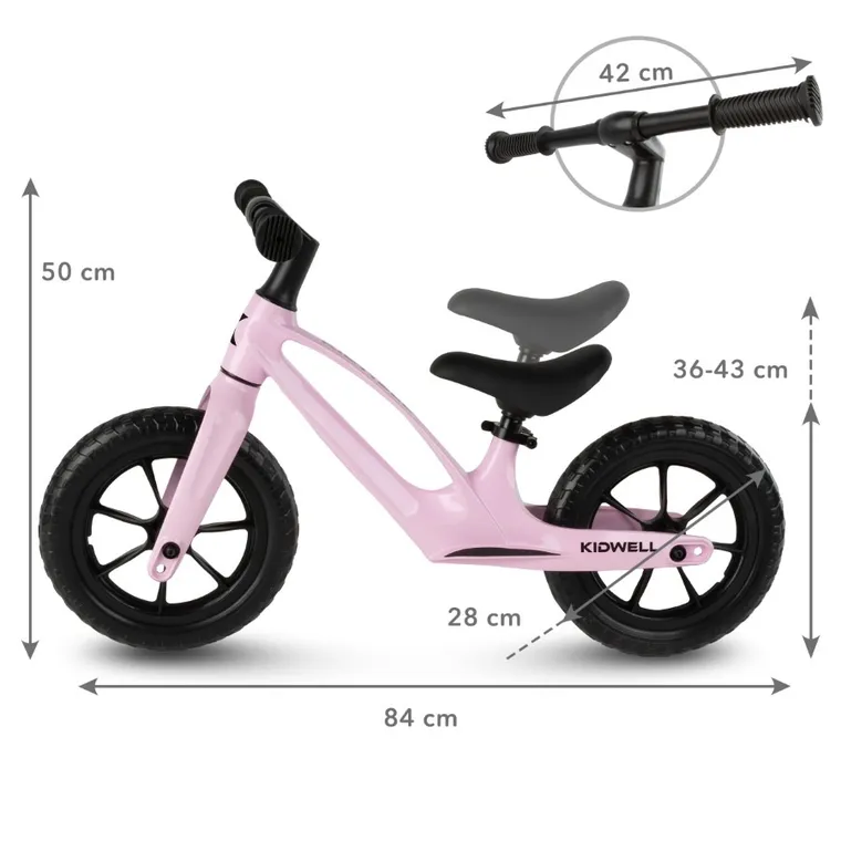 Kidwell, Vito, bicicleta fara pedale, Pink