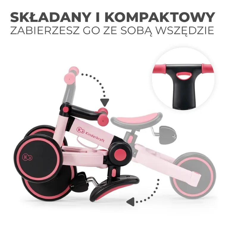 Kinderkraft, 4Trike, tricicleta, Candy Pink