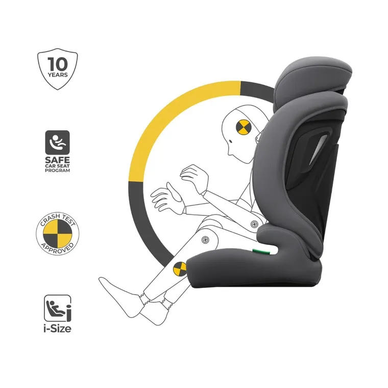 Kinderkraft, Comfort Up 2 Plus, i-Size, scaun auto, grey, 100-150 cm