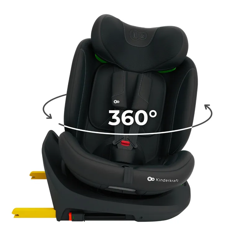 Kinderkraft, I-Grow 2 Plus, scaun auto, i-Size, negru, 40-150 cm