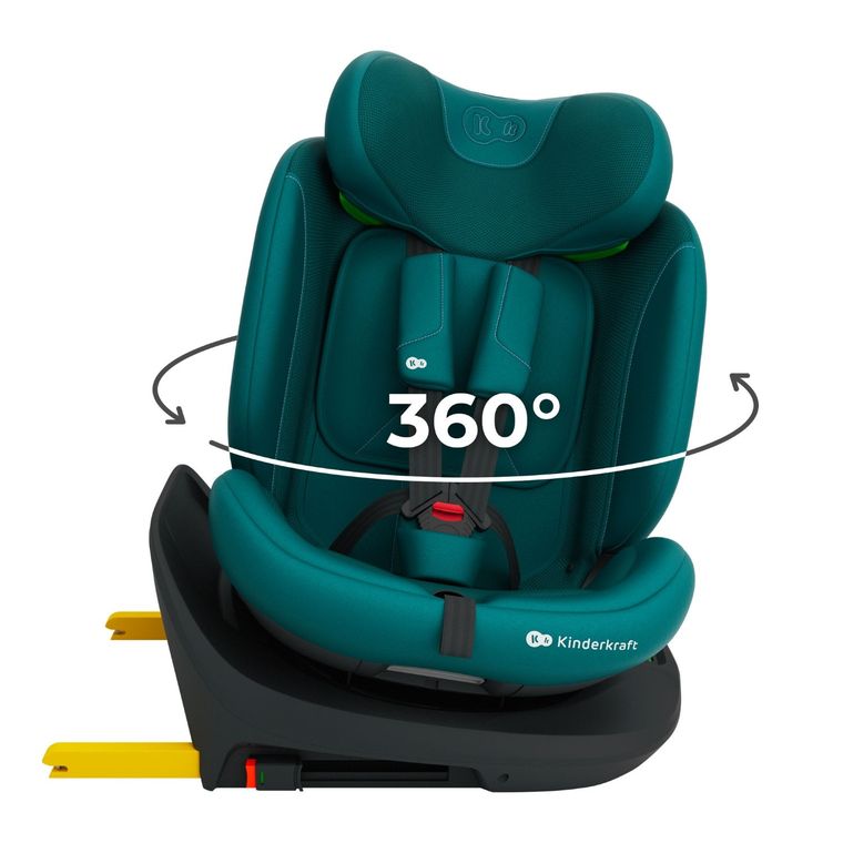 Kinderkraft, I-Grow 2 Plus, scaun auto, i-Size, verde, 40-150 cm