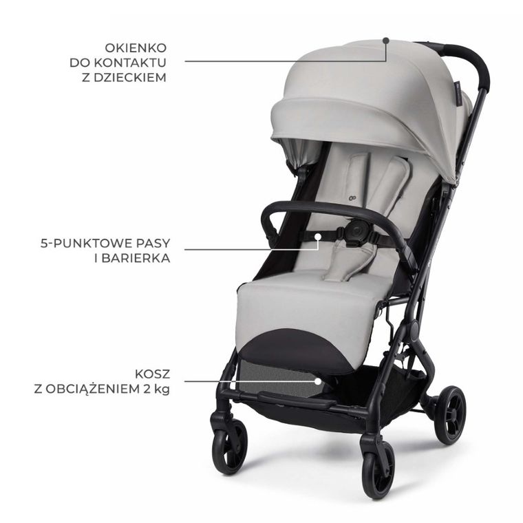 Kinderkraft, Indy 3, carucior sport, Urban Grey