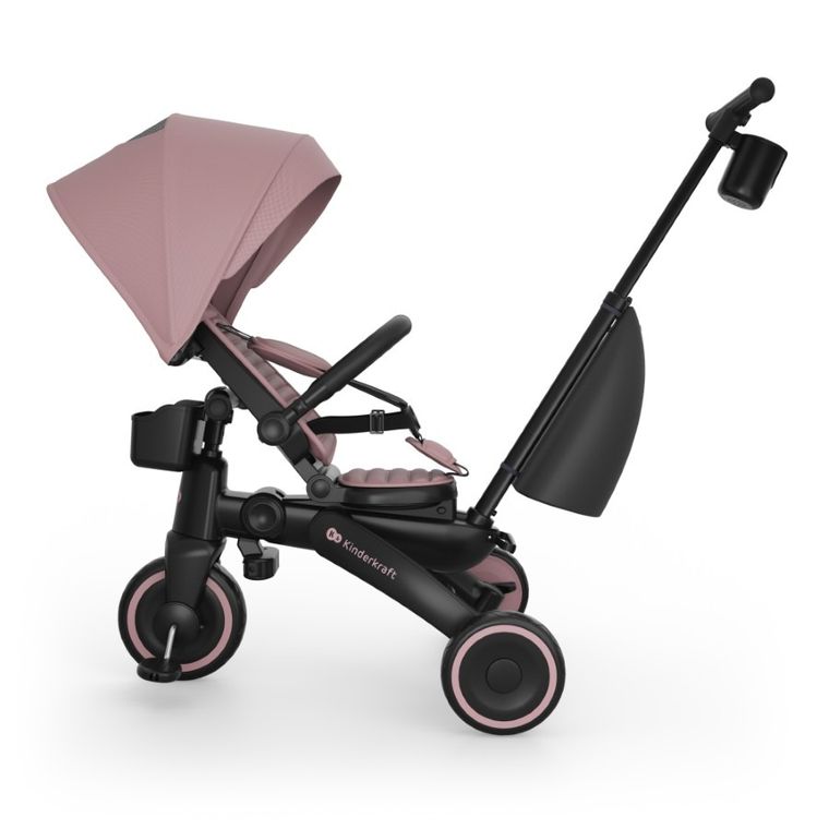 Kinderkraft, Jazz 3, tricicleta multifunctionala 6in1, roz