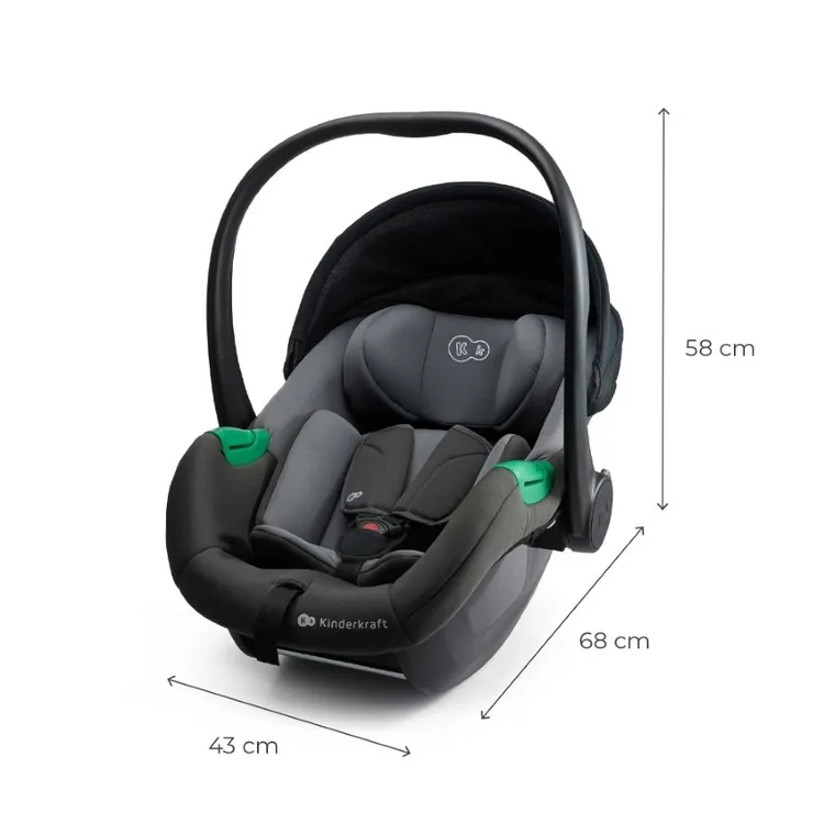 Kinderkraft, Mink Pro 2, i-Size, scaun auto, Grey, 40-87 cm
