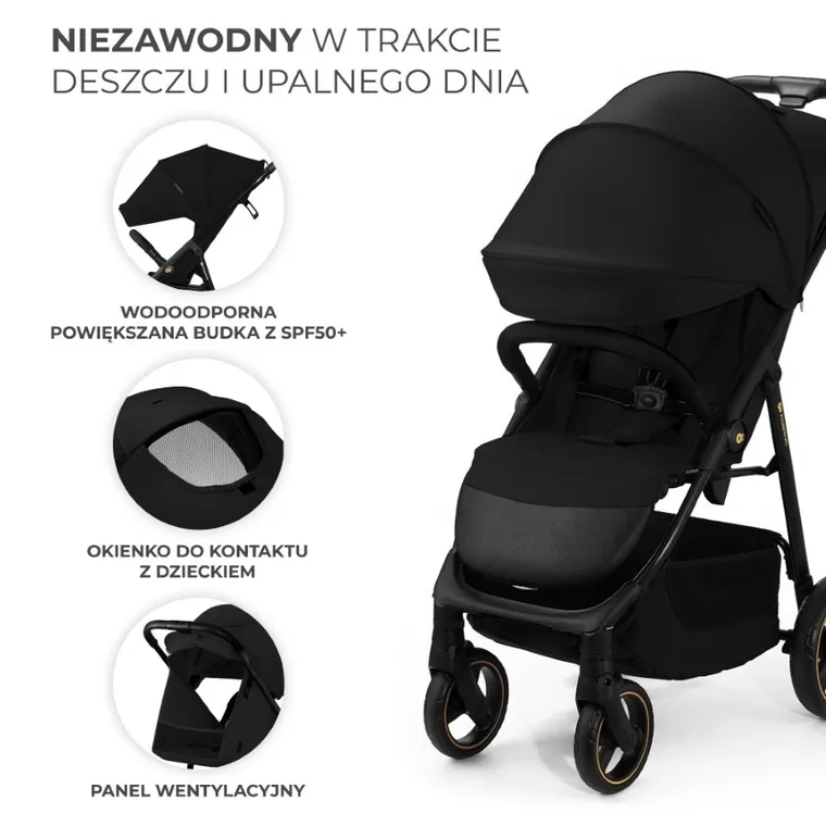 Kinderkraft, Trig 3, carucior sport, Onyx Black
