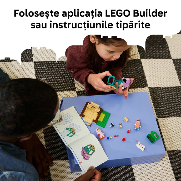 LEGO Bluey, Bingo si Blue se joaca de-a bunicutele, 11216