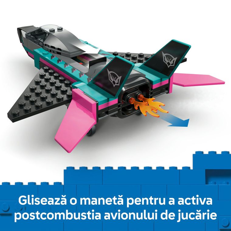 LEGO City, Avion cu reactie vs masina, 60489