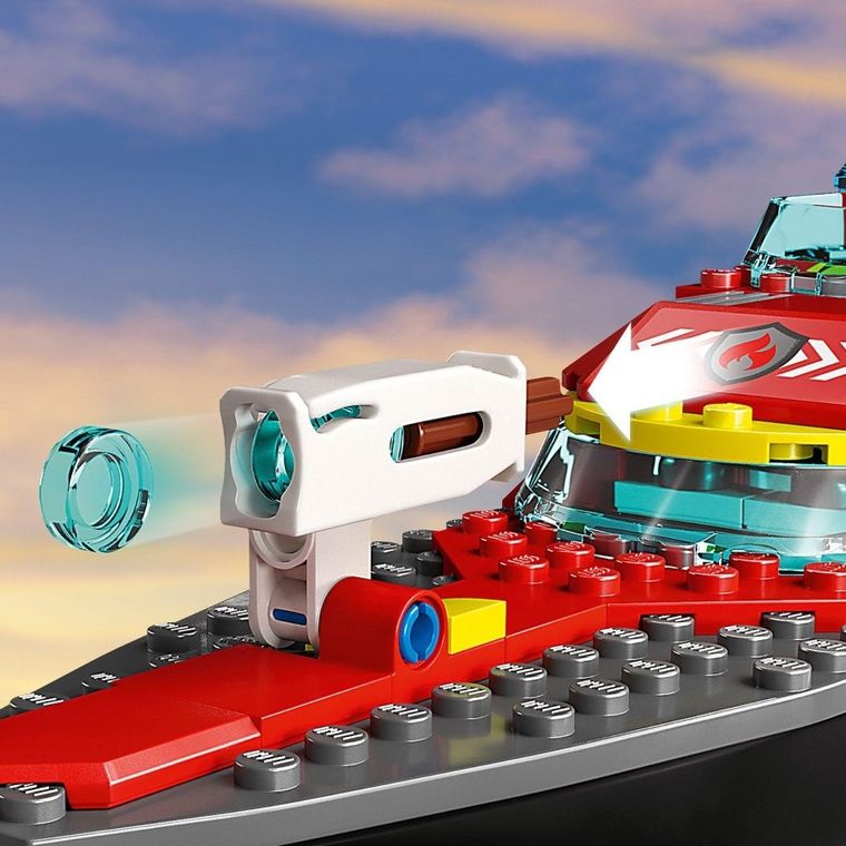 LEGO City, Barca de salvare a pompierilor, 60373