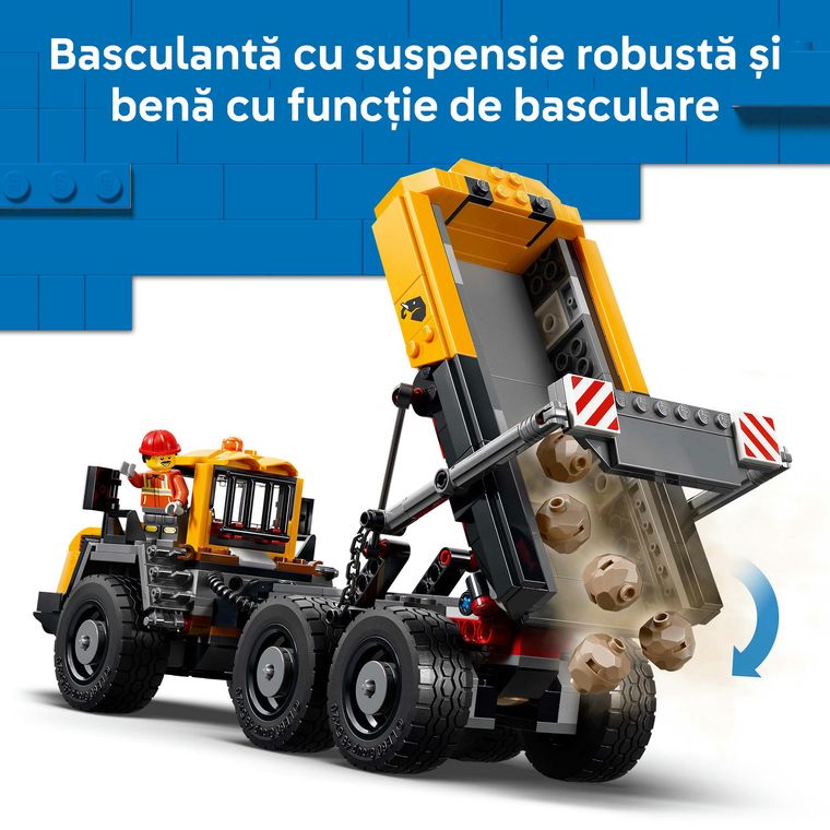LEGO City, Camion basculant si incarcator frontal, 60494