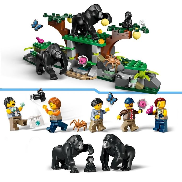 LEGO City, Elicopterul unui explorator al junglei la tabara de baza, 60437
