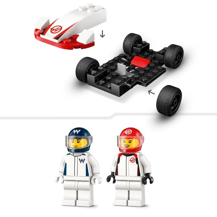 LEGO City, Masini de curse F1 Williams Racing si Haas F1, 60464