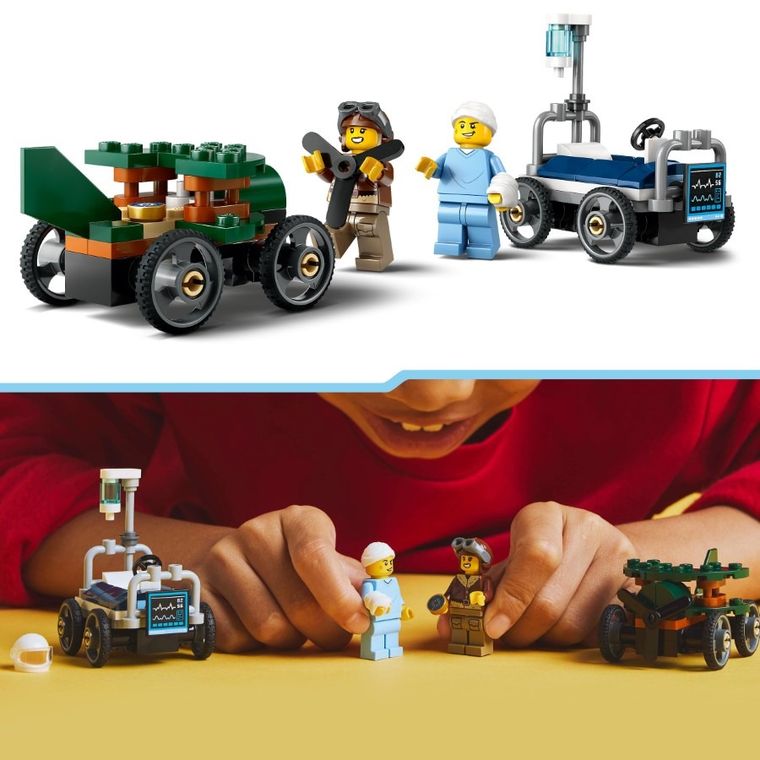 LEGO City, Pachet de curse Avion vs. pat de spital, 60459