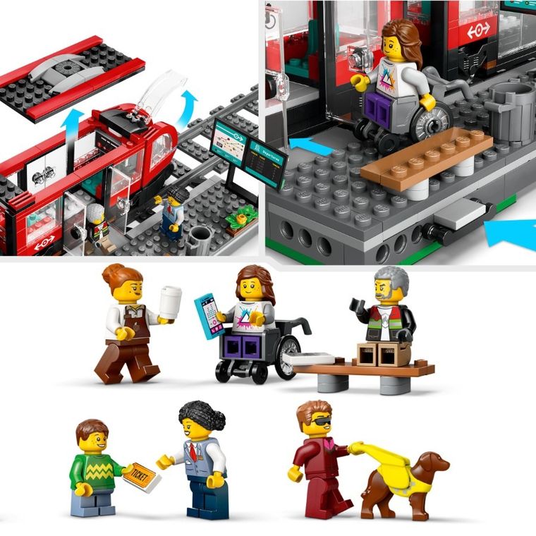 LEGO City, Statie si tramvai in centrul orasului, 60423