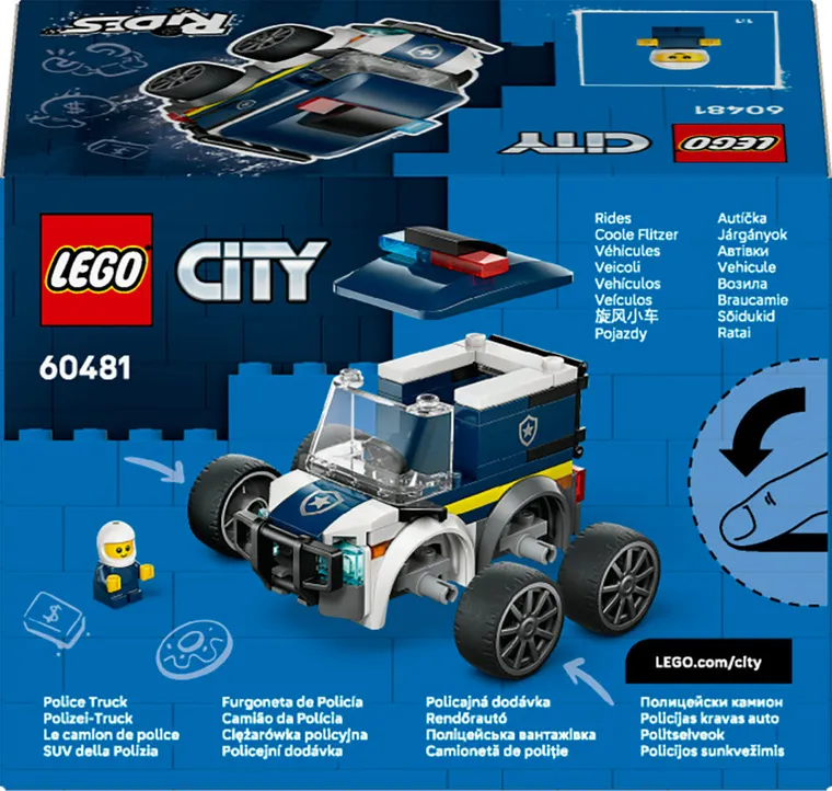 LEGO City, Vehicule - Camioneta de politie, 60481