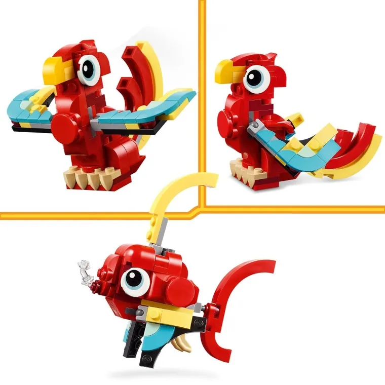 LEGO Creator, Dragon rosu, 31145
