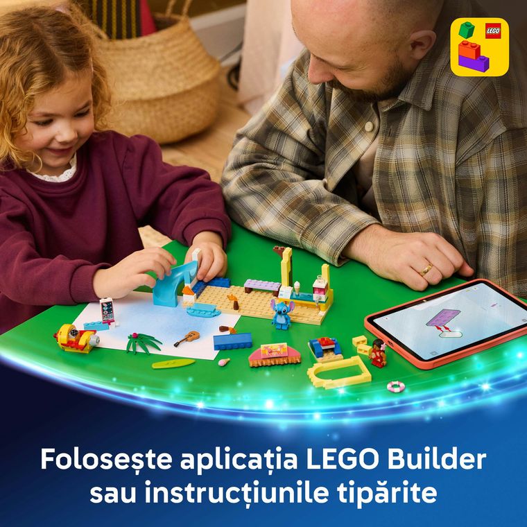 LEGO Disney Classic, Distractie pe plaja cu Lilo si Stitch, 43280