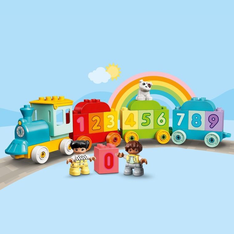 LEGO DUPLO Creative Play, Trenul cu numere - Invata sa numeri, 10954