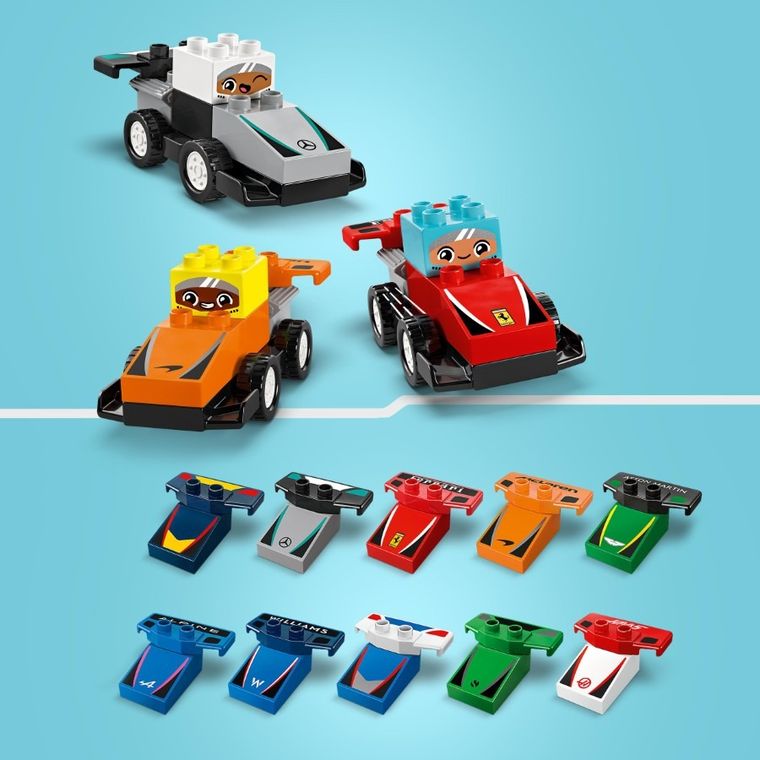 LEGO DUPLO, Echipa F1: Masini si piloti de curse, 10445