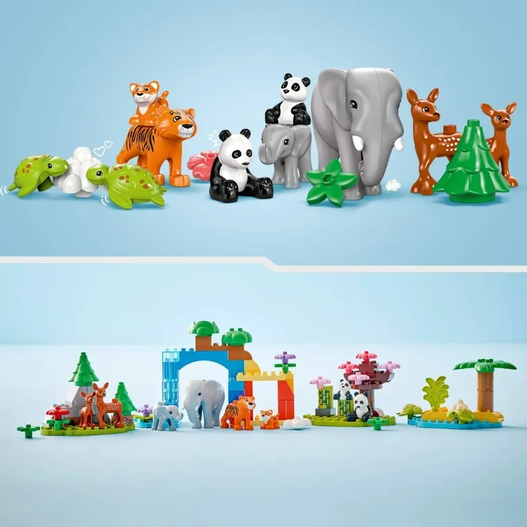 LEGO DUPLO, Familii de animale salbatice 3 in 1, 10446