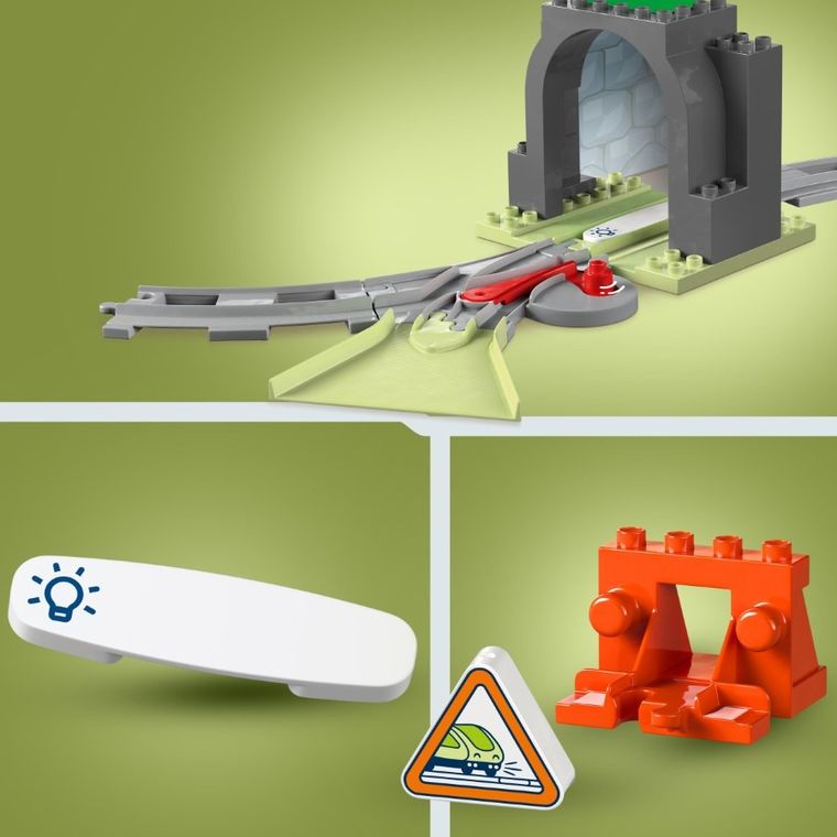 LEGO DUPLO, Set de extindere Tunel si sine de cale ferata, 10425