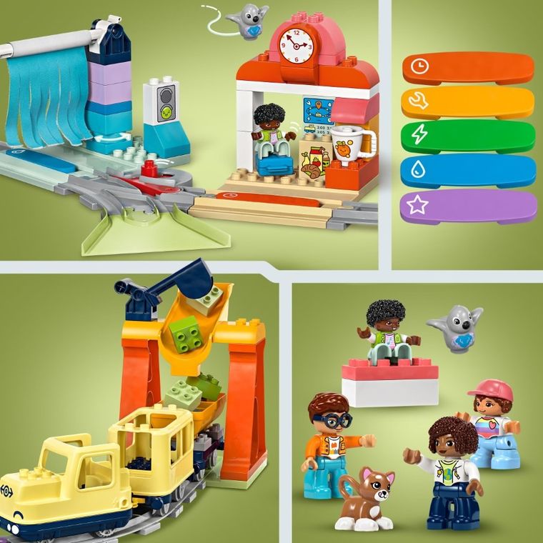LEGO DUPLO, Tren comunitar mare si interactiv, 10428