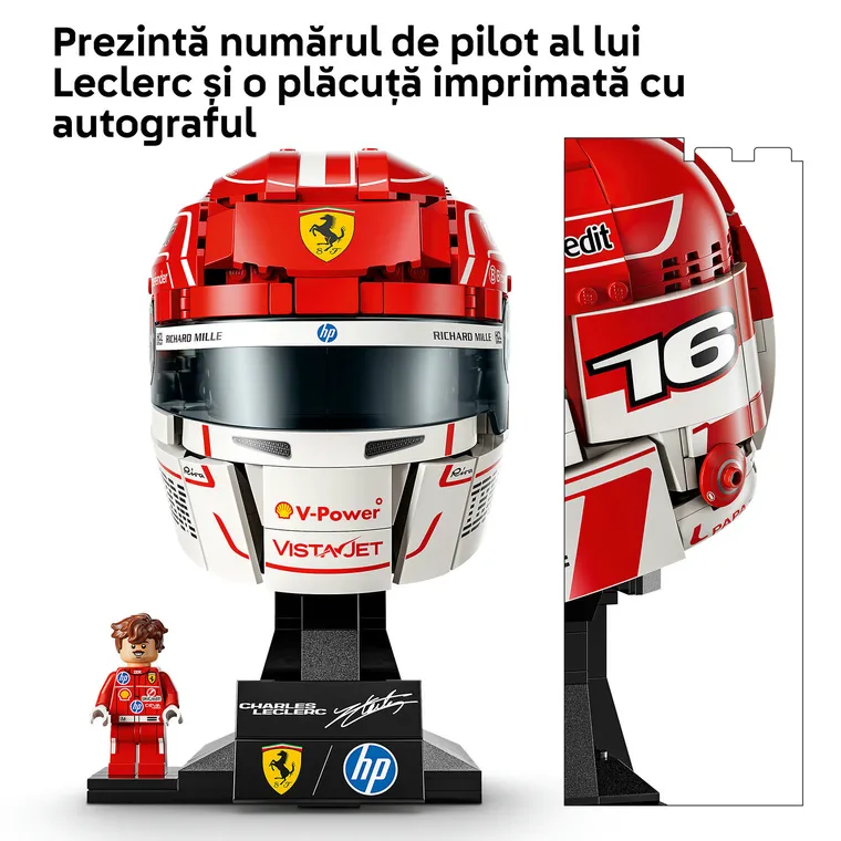 LEGO Editions Formula 1, Casca lui Charles Leclerc Scuderia Ferrari HP, 43014