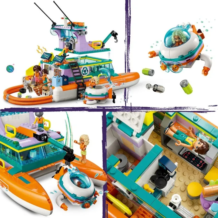 LEGO Friends, Barca de salvare pe mare, 41734