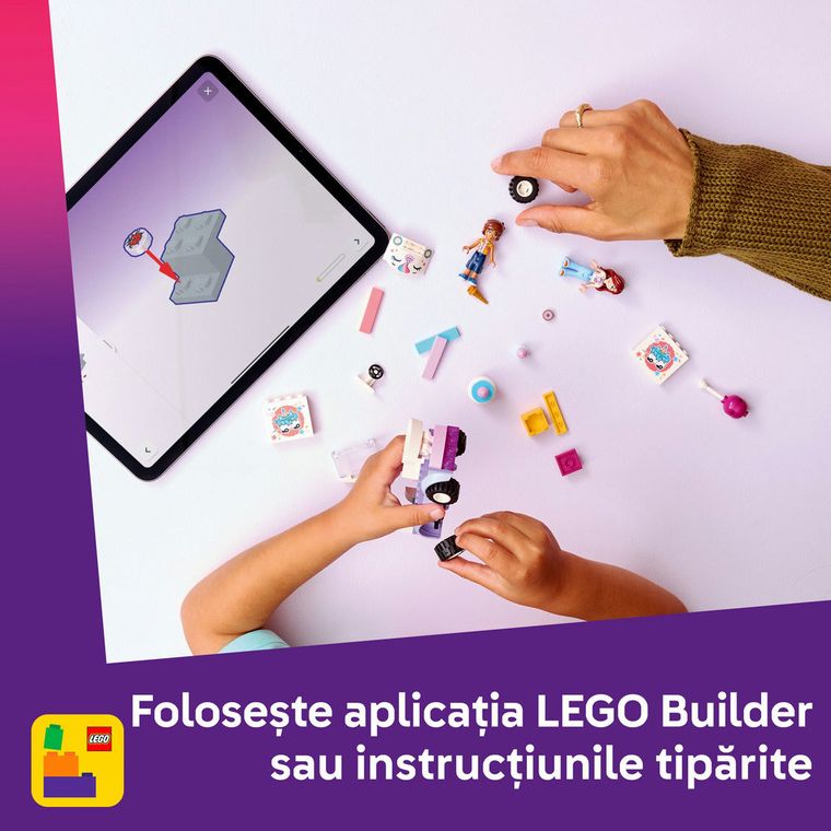 LEGO Friends, Masina-unicorn pentru livrare de torturi, 42675