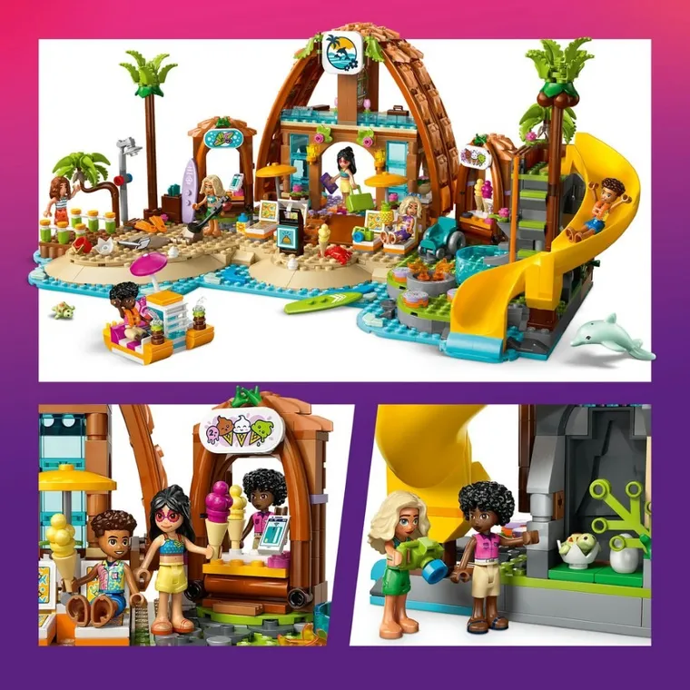 LEGO Friends, Statiune de pe litoral pentru vacanta cu familia, 42673