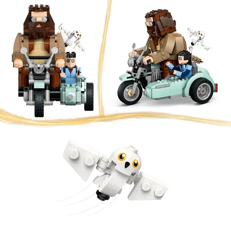 LEGO Harry Potter, Hagrid si Harry intr-o tura cu motocicleta, 76443