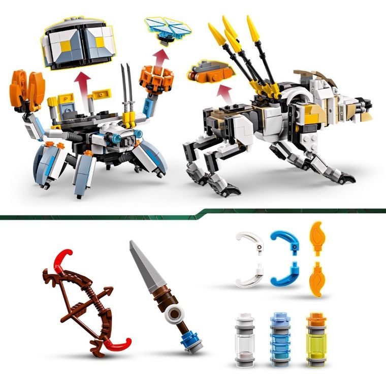 LEGO Horizon Adventures, Aloy si Varl vs. Shell-Walker si Sawtooth, 77037