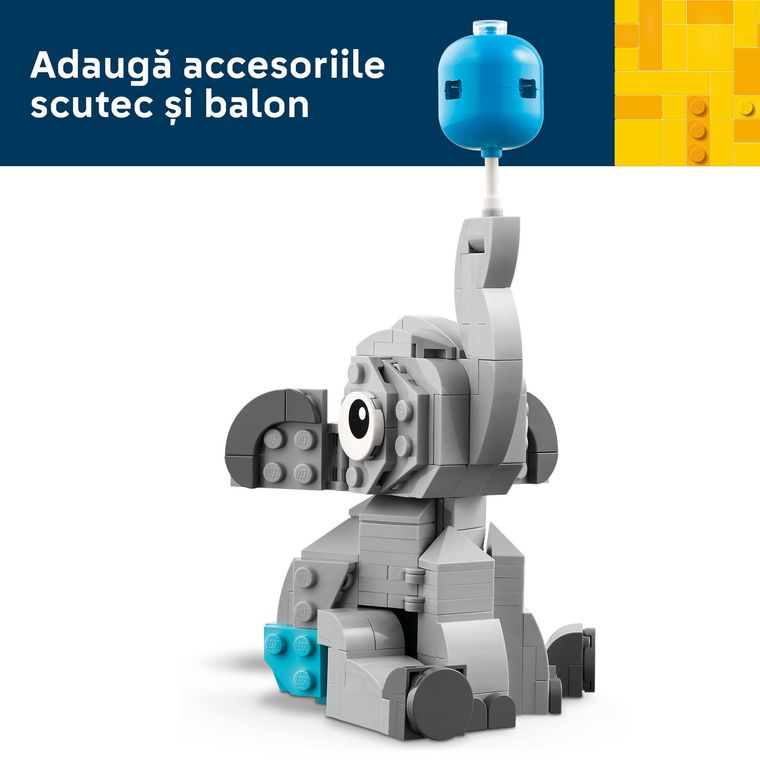 LEGO Iconic, Pui de elefant pe cer, 40814