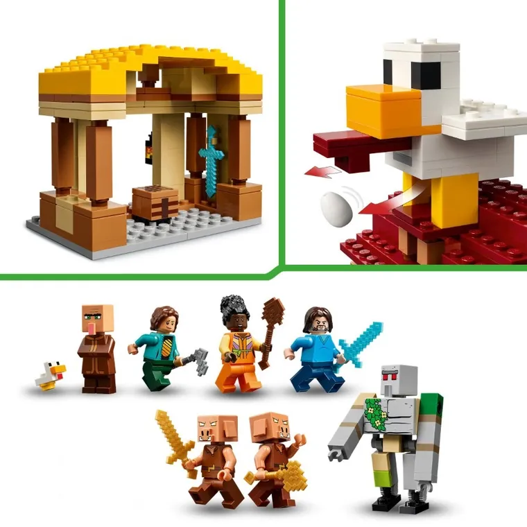 LEGO Minecraft, Atacul baloanelor Ghast asupra satului, 21273